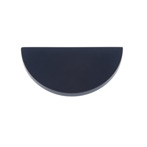 JVJ Hardware 42mm Plateau Collection Half Moon Knob, Composition Solid Brass