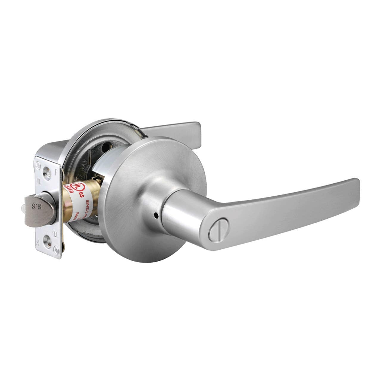 Delaney RH Series MD Lever Style Grade 2 Medium Tubular Leverset, Finish - Satin Chrome