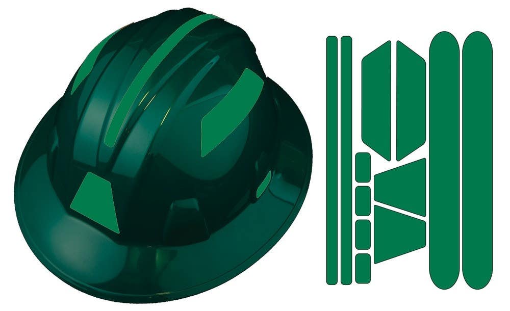 AccuformNMC LHTL658 Viz-Kit, Reflective Universal Hard Hat Visibility Kits, Geometric