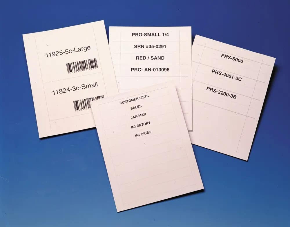 AccuformNMC LMC4 Replacement Inserts for Printers, 50/Pk