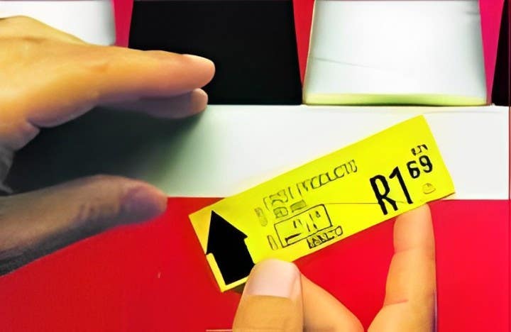 AccuformNMC LMT7 Slip Strip Label Holder, 6/Pk