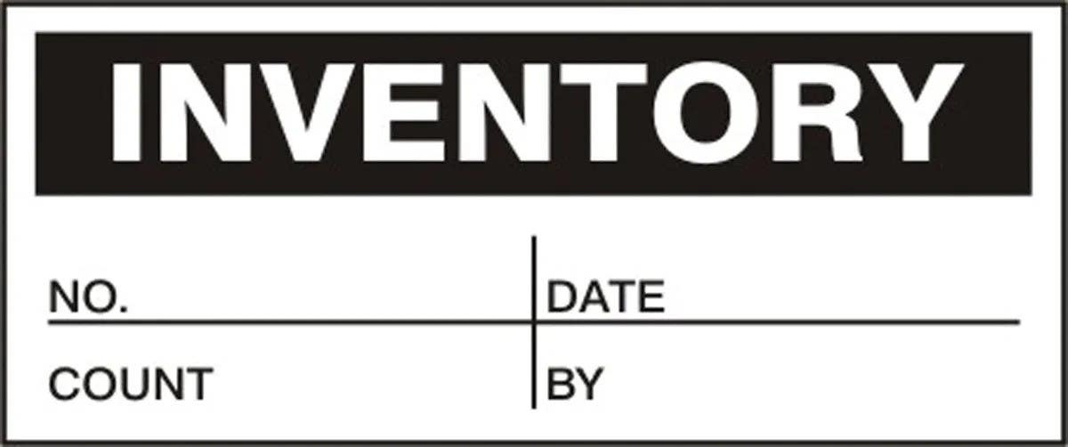 AccuformNMC LPC Production Control Label, Inventory, Adhesive Vinyl, 25/Pk