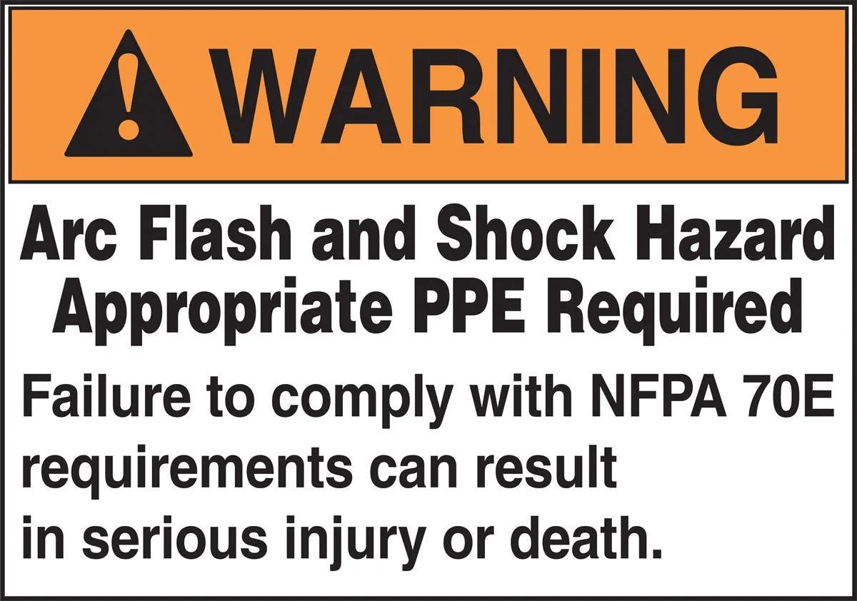AccuformNMC LRLE308 ANSI Warning Arc Flash Protection Label, Arc Flash & Shock Hazard..., 3-1/2" H x 5" W, 100/Roll