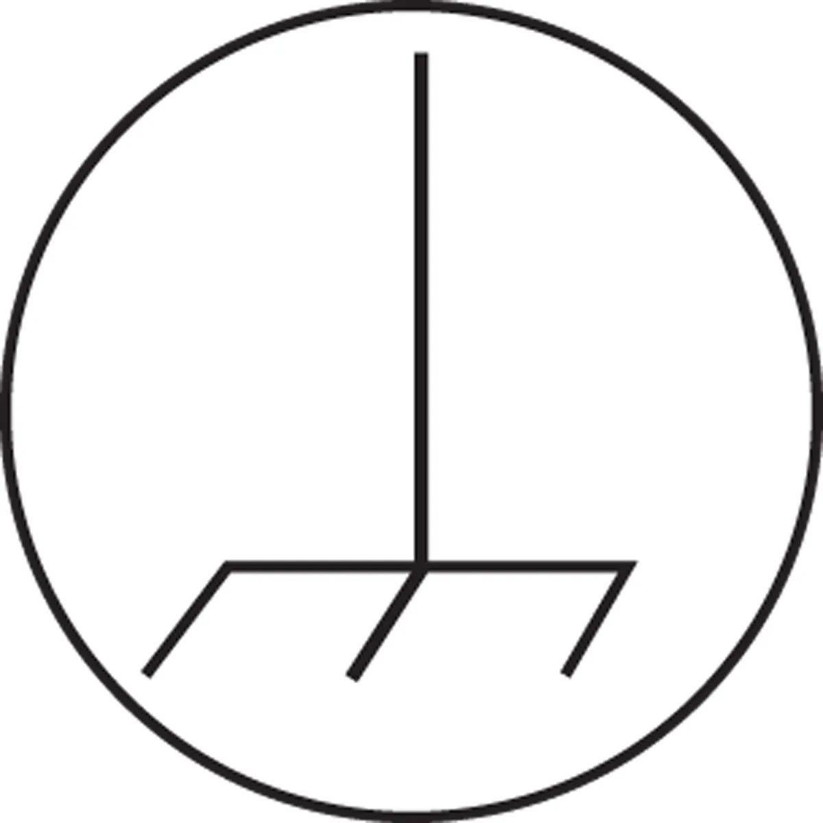 AccuformNMC LSCE130 IEC 60417 Electrical Symbols, Ground, Adhesive Poly, 1/2", 500/Roll