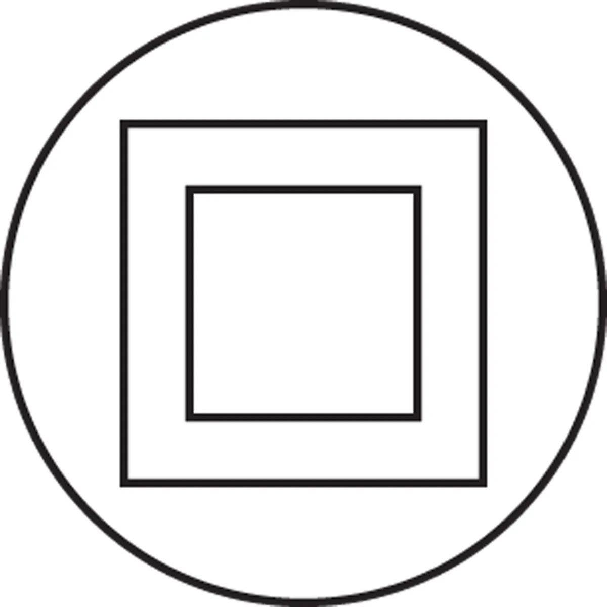 AccuformNMC LSCE132 IEC 60417 Electrical Symbols, Protective Isolation, Adhesive Poly, 1/2", 500/Roll