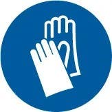 AccuformNMC LSGM2082 ISO Mandatory Safety Label, Wear Protective Gloves (2011), Adhesive Dura-Vinyl, 2", 10/Pk