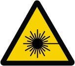AccuformNMC LSGW1958 ISO Warning Safety Label, Laser Beam (2011), Adhesive Dura-Vinyl, 8"