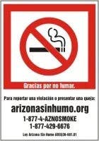 AccuformNMC LSMK509 Smoking Control Safety Label, Static Cling Vinyl, 5" H x 3-1/2" W