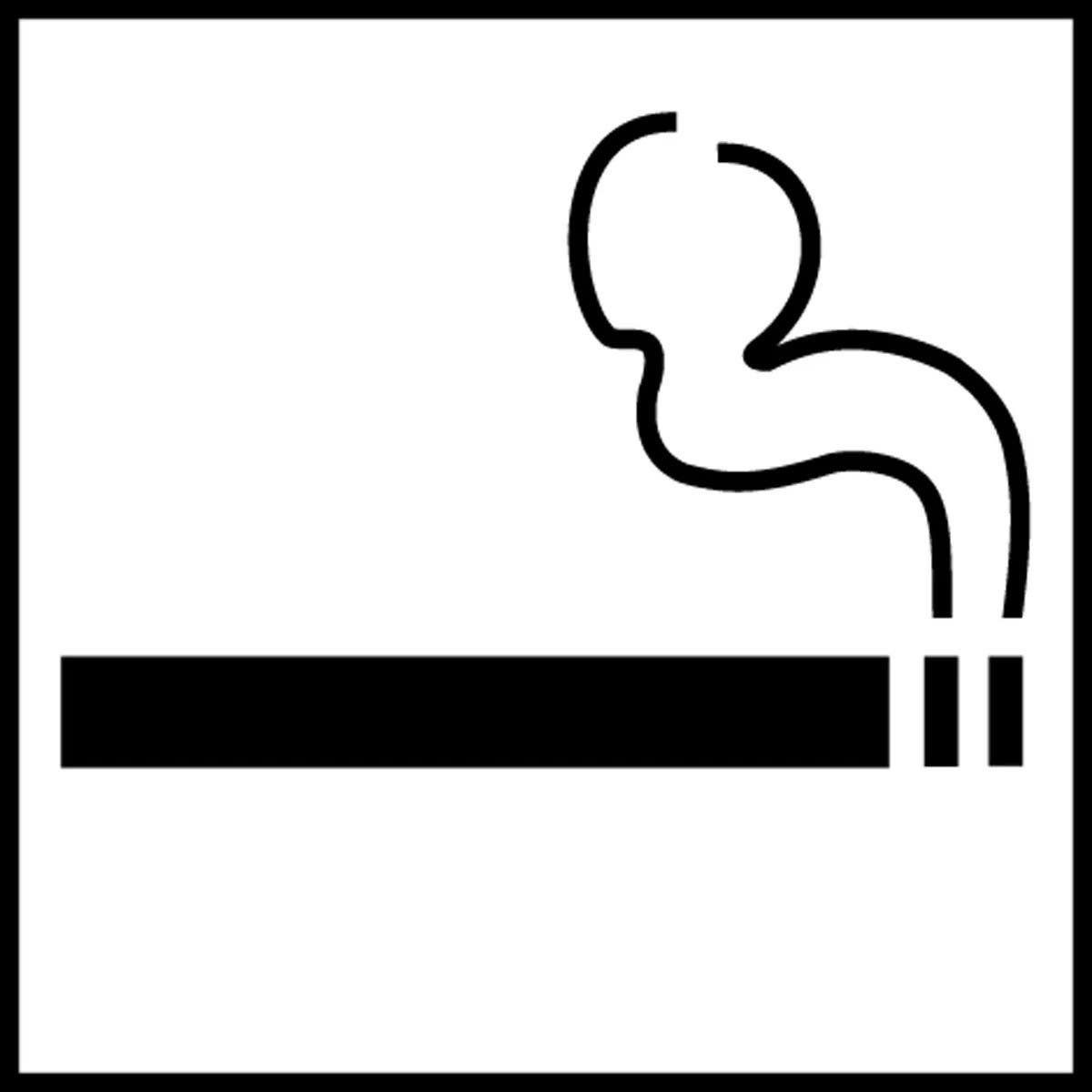 AccuformNMC LSMK512VSP Smoking Control Safety Label, Adhesive Vinyl, 4" x 4", 5/Pk