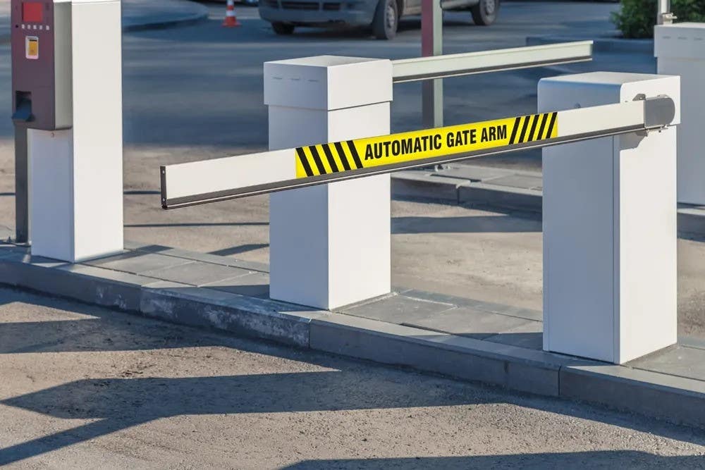 AccuformNMC LVHR Gate Arm Sign, Automatic Gate Arm