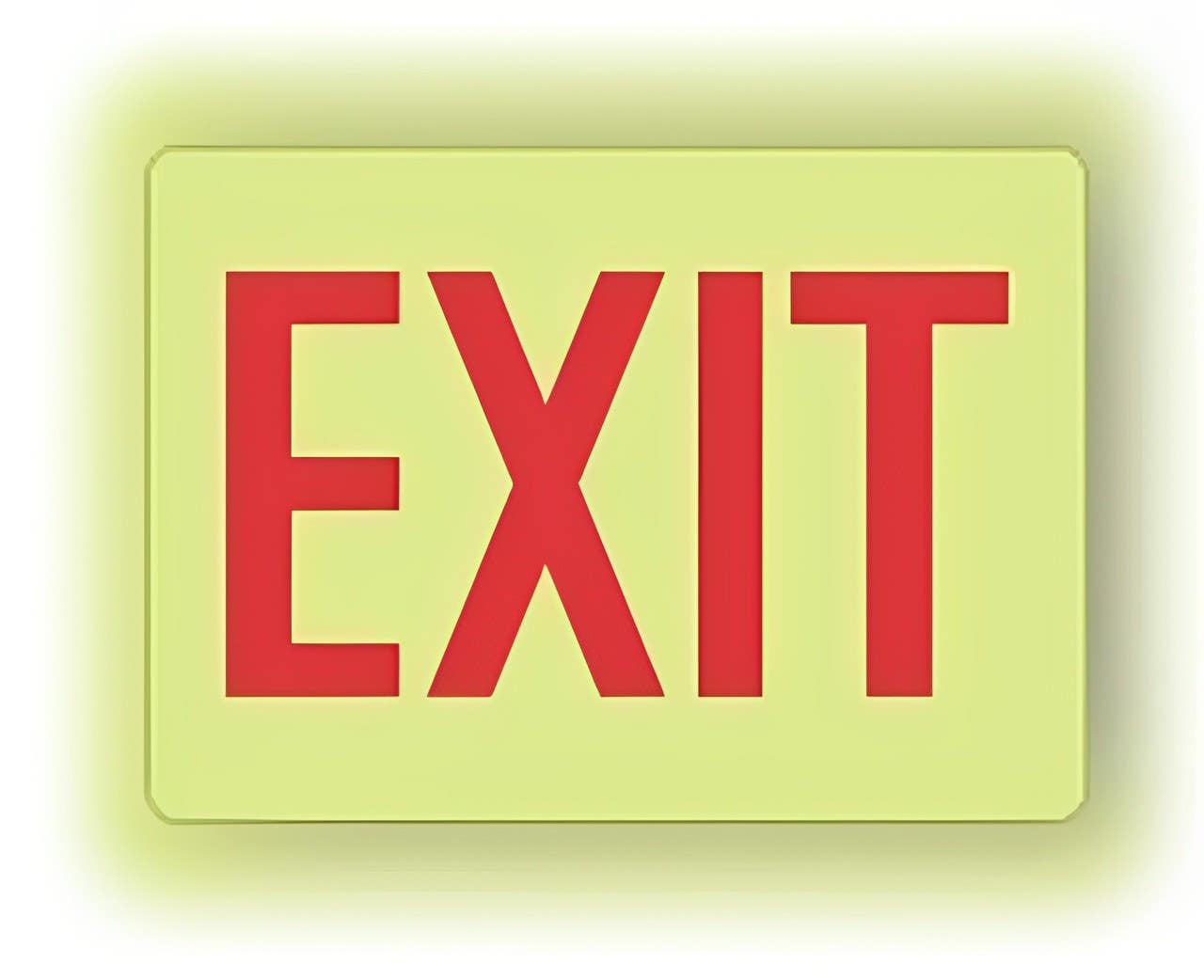 AccuformNMC MADC501 Lumi-Glow Plus, Safety Sign, Exit, 10" H x 14" W
