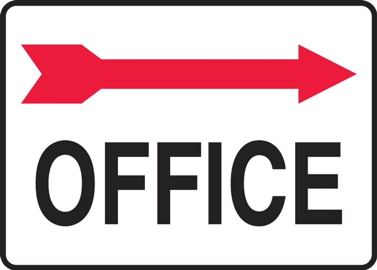 AccuformNMC MADC51 Safety Sign, Office, 10" H x 14" W