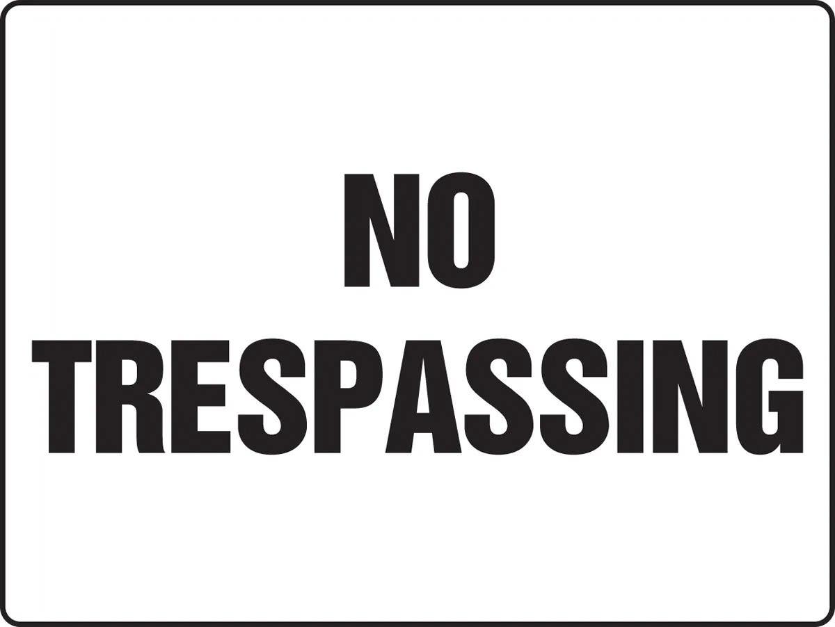 AccuformNMC MADM501 Really BigSign, No Trespassing, 24" H x 36" W