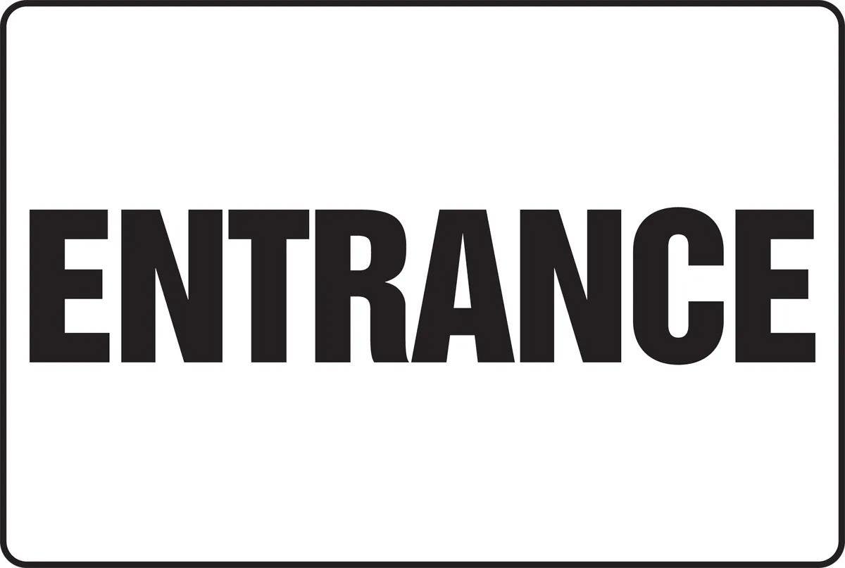 AccuformNMC MADM503 Really BigSign, Entrance, 24" H x 36" W