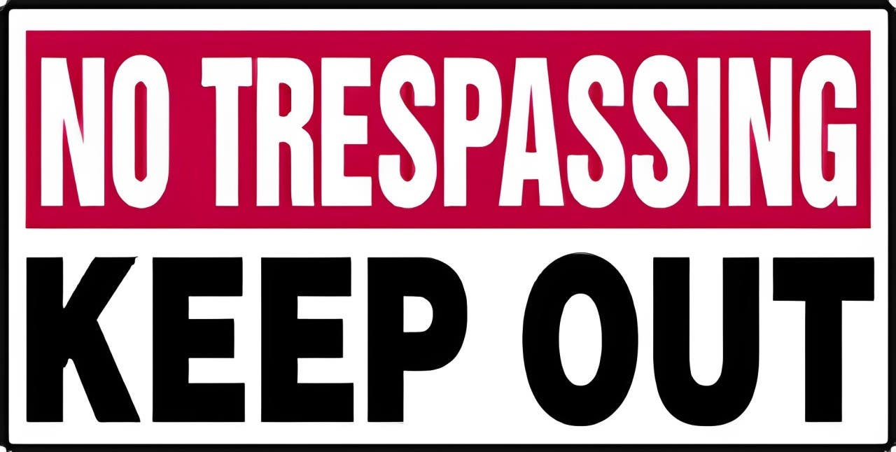 AccuformNMC MADM569 No Trespassing Safety Sign, Keep Out, 12" H x 24" W