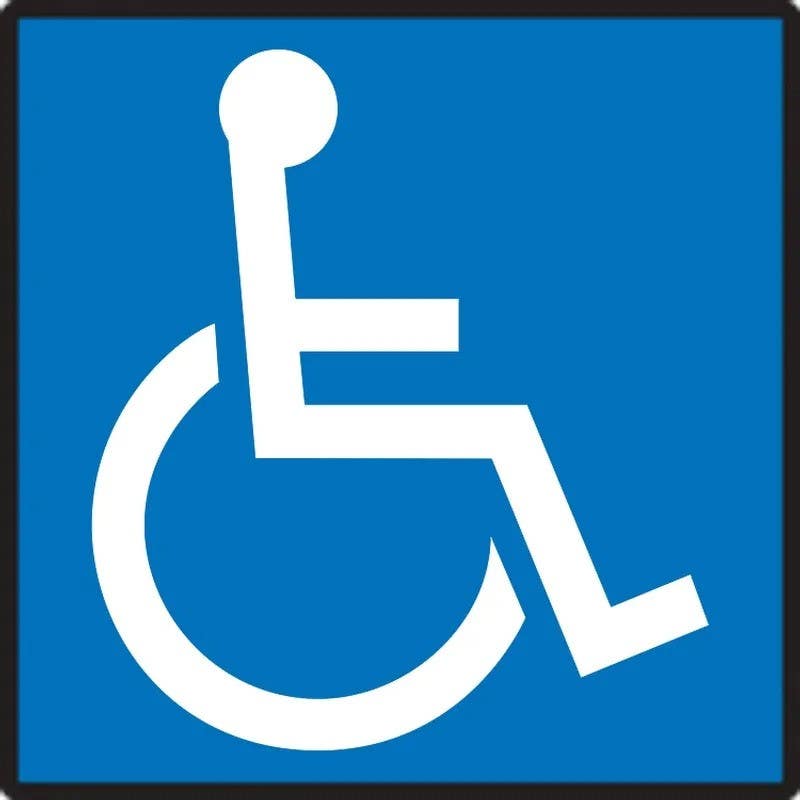 AccuformNMC MADS503 ADA Compliant Accessibility Safety Parking Sign