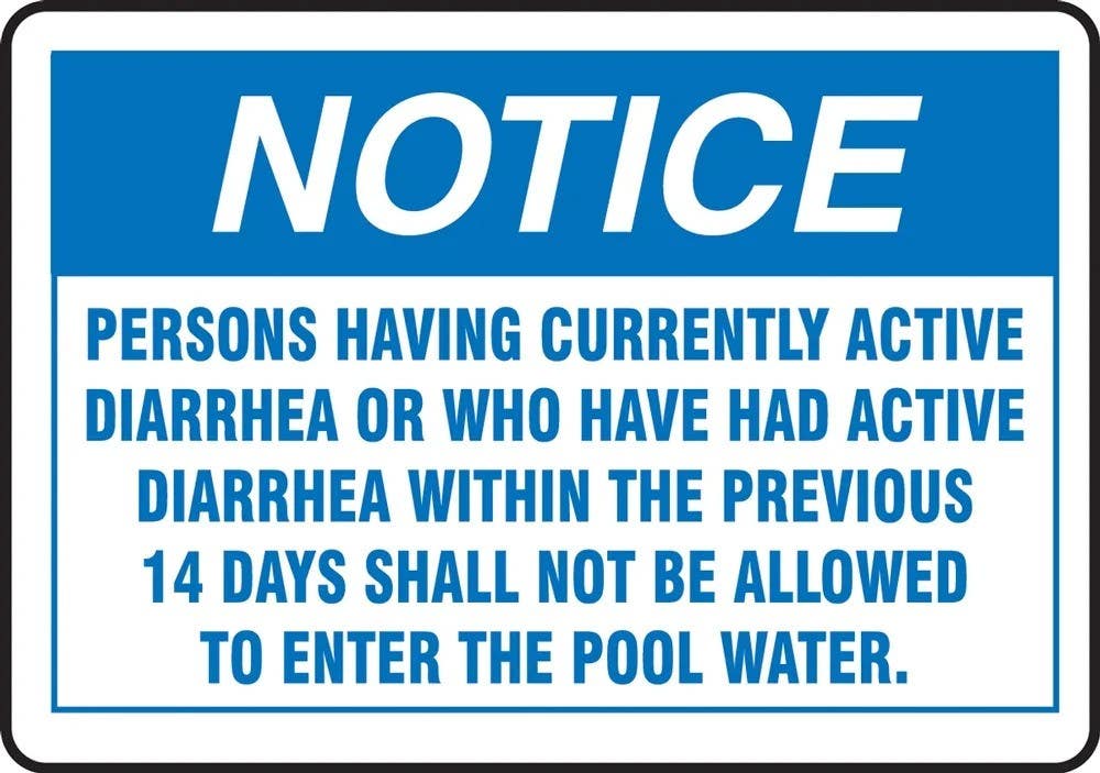 AccuformNMC MASW801 Safety Sign, Pool Rules, 14" H x 20" W