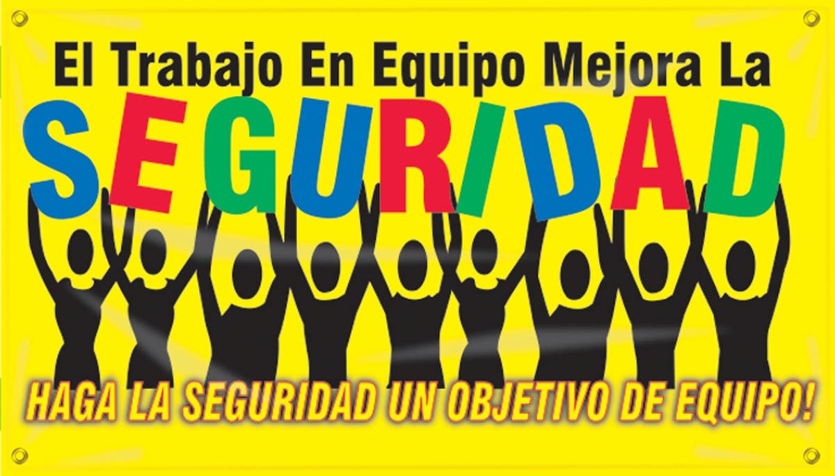 AccuformNMC MBR Safety Banners, Teamwork Improves Safety