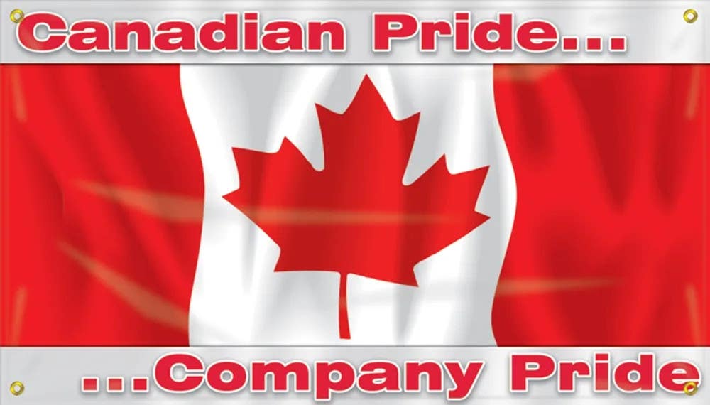 AccuformNMC MBR Safety Banners, Canadian Pride, Company Pride