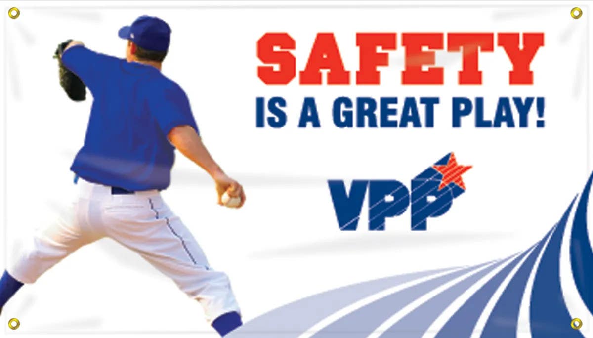 AccuformNMC MBR VPP Baseball-Themed Banners, Safety Is A Great Play