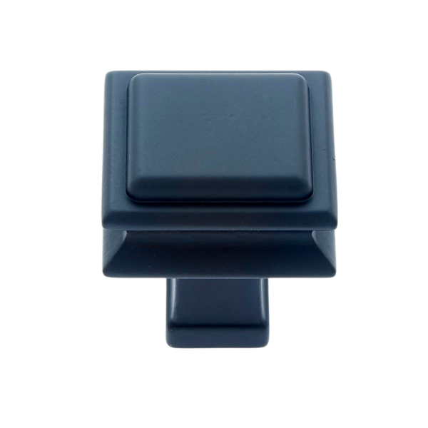 JVJ Hardware 37mm Monumental Collection Modern Square Knob, Composition Zmac