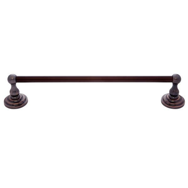 JVJ Hardware 30" Highland Series Towel Bar Set C/S, Old World Bronze Finish