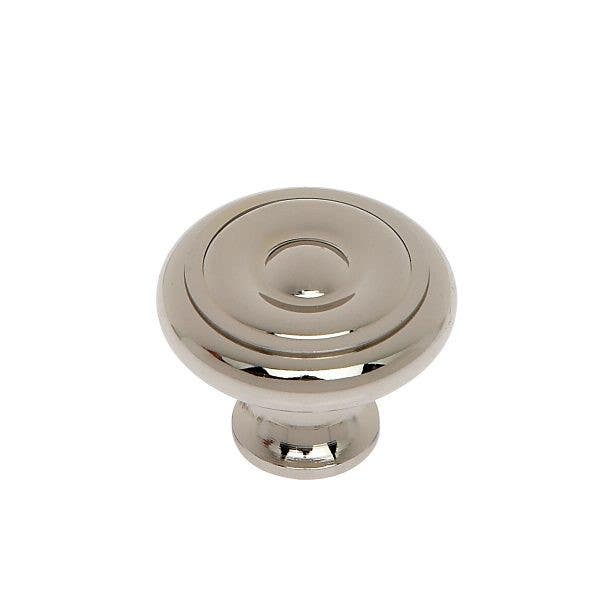 JVJ Hardware 1-1/4" Classic Collection Georgian Knob, Composition Solid Brass