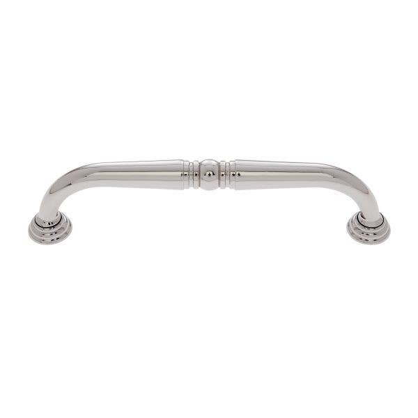 JVJ Hardware 8"c/c Colonial Collection Colonial Refrigerator Pull with Rosettes, Composition Zamac