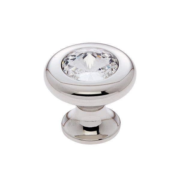 JVJ Hardware 30mm Pure Elegance Collection Half Diamond Cut Knob