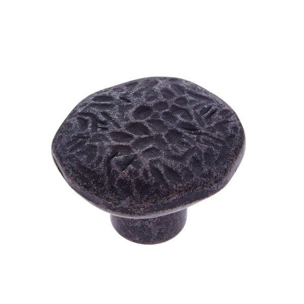 JVJ Hardware 1-5/8" Lone Star Collection Mushroom Knob, Antique Bronze Finish Primitive