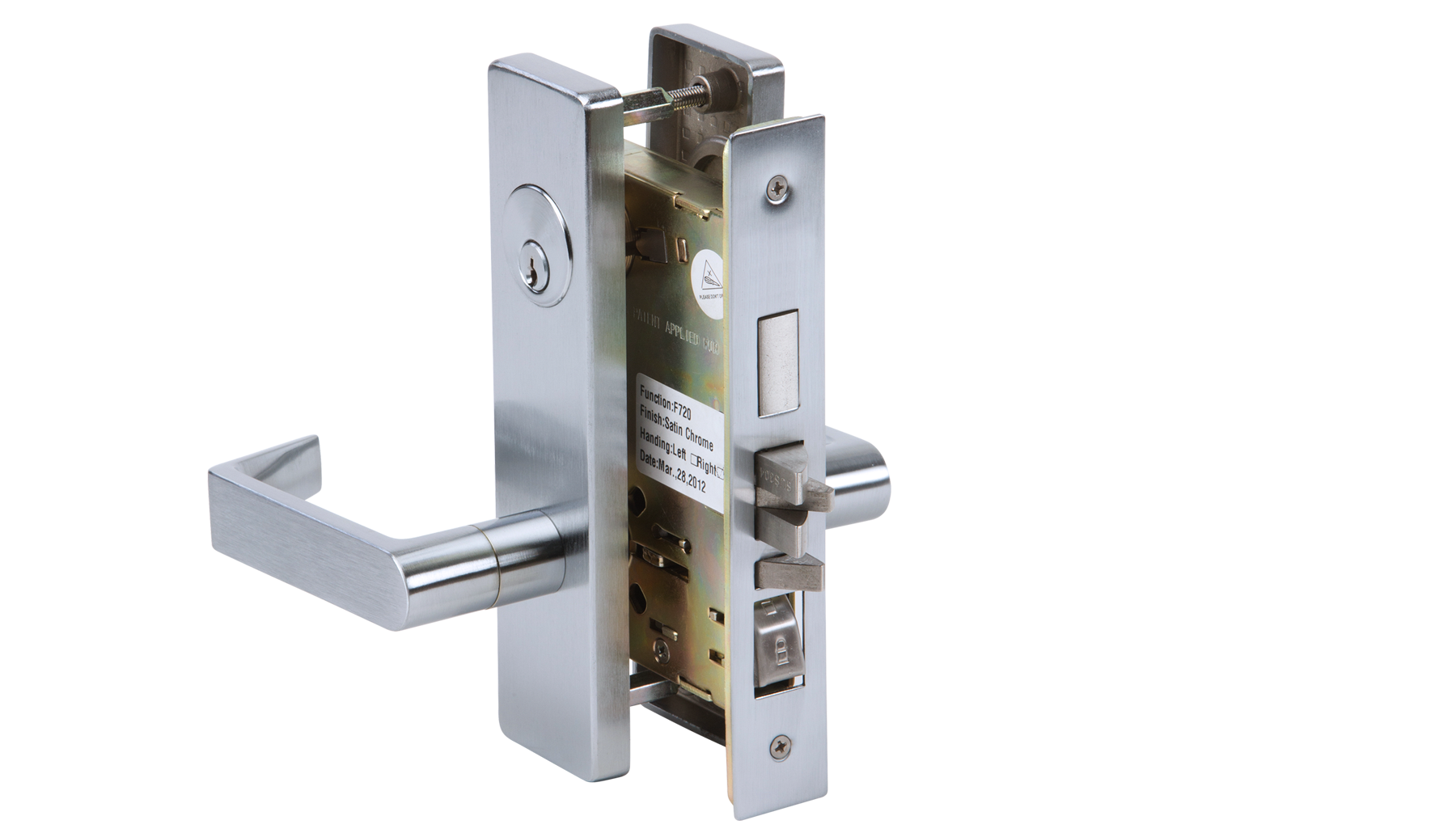 Value Brand ML1300 Series Grade 1 Heavy-Duty Mortise Lockset, Satin Stainless Steel
