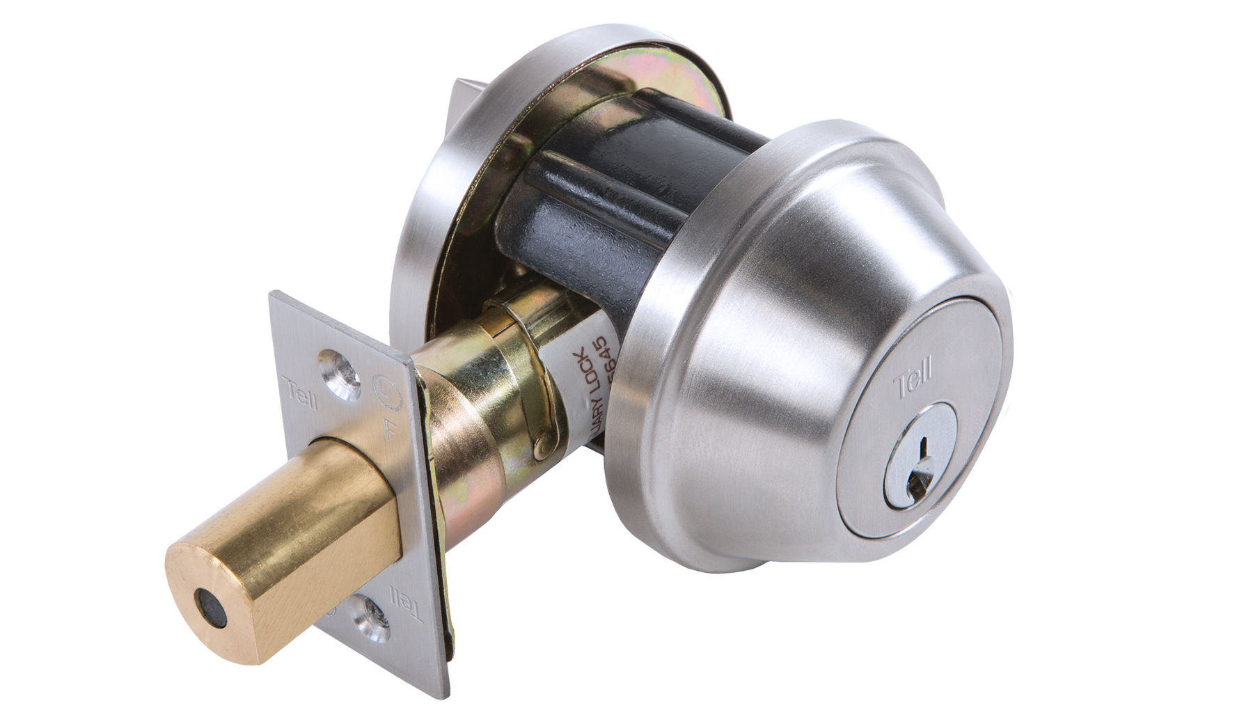 Value Brand DB2400 Series Heavy Duty Deadbolt, Grade 2, Single Cylinder, Satin Stainless Steel