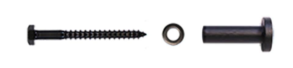 Custom Service Hardware NT.1303-34mm.08 Rail Mount (1-5/16") System Kit, Black