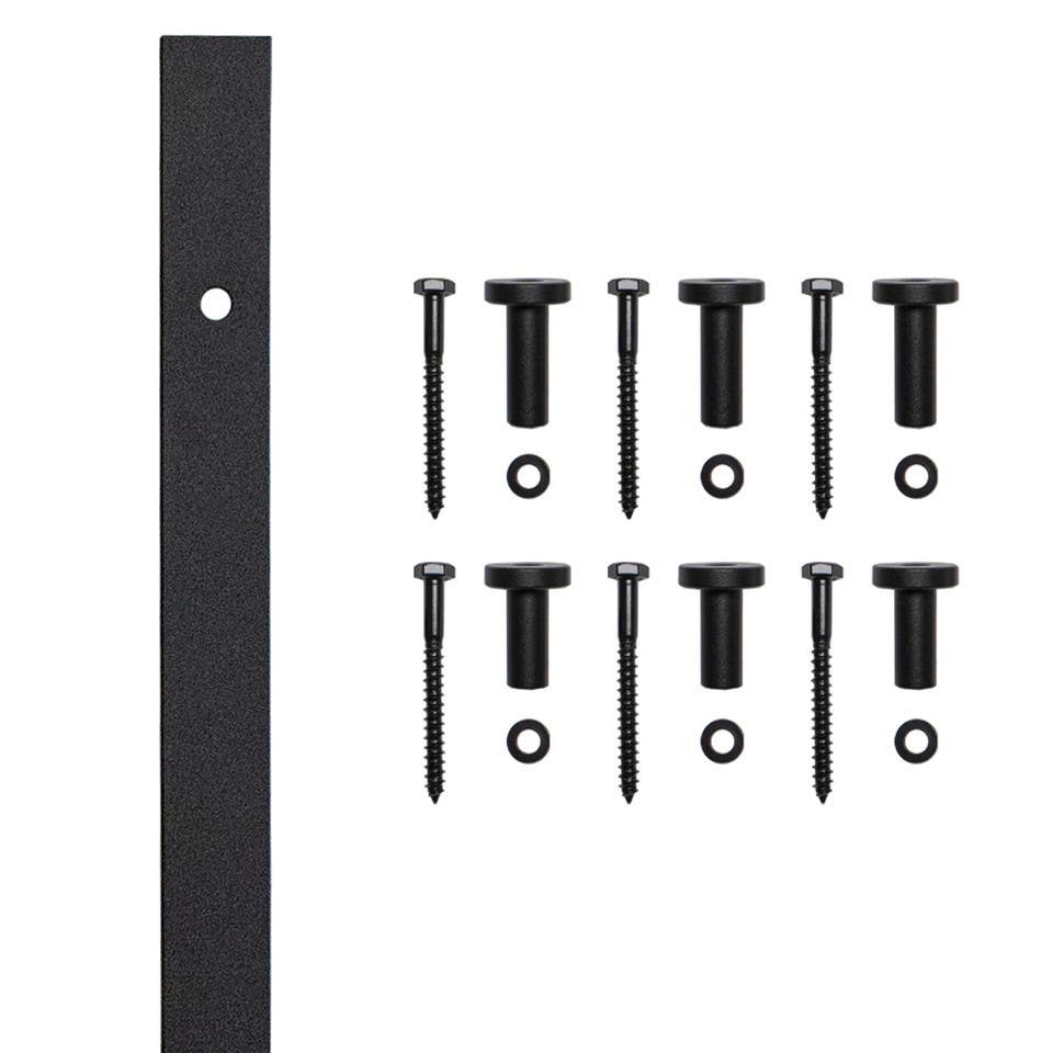 Custom Service Hardware NT.BFM1302-48.08 Bifold Mini BDH 48 in. Rail, Black