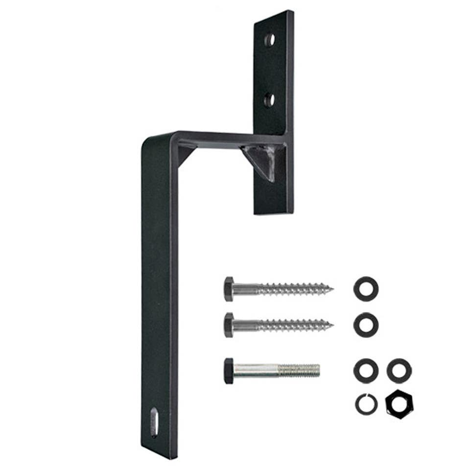 Custom Service Hardware NT.1423.08 Steel Bypass Door Bracket, Black