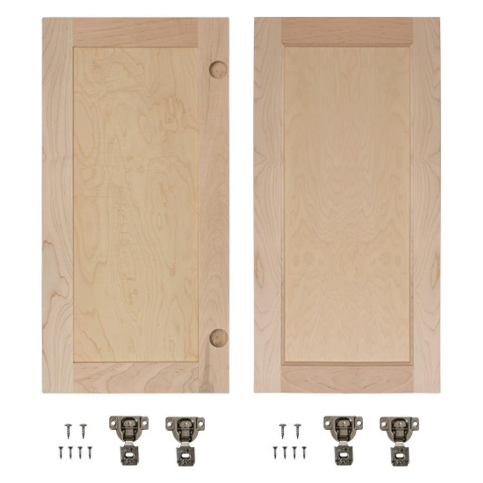 Custom Service Hardware ID.DOOR36FP.MA InvisiDoor Flat Panel Doors 15-7/8" x 28-1/2" Unfinished Maple