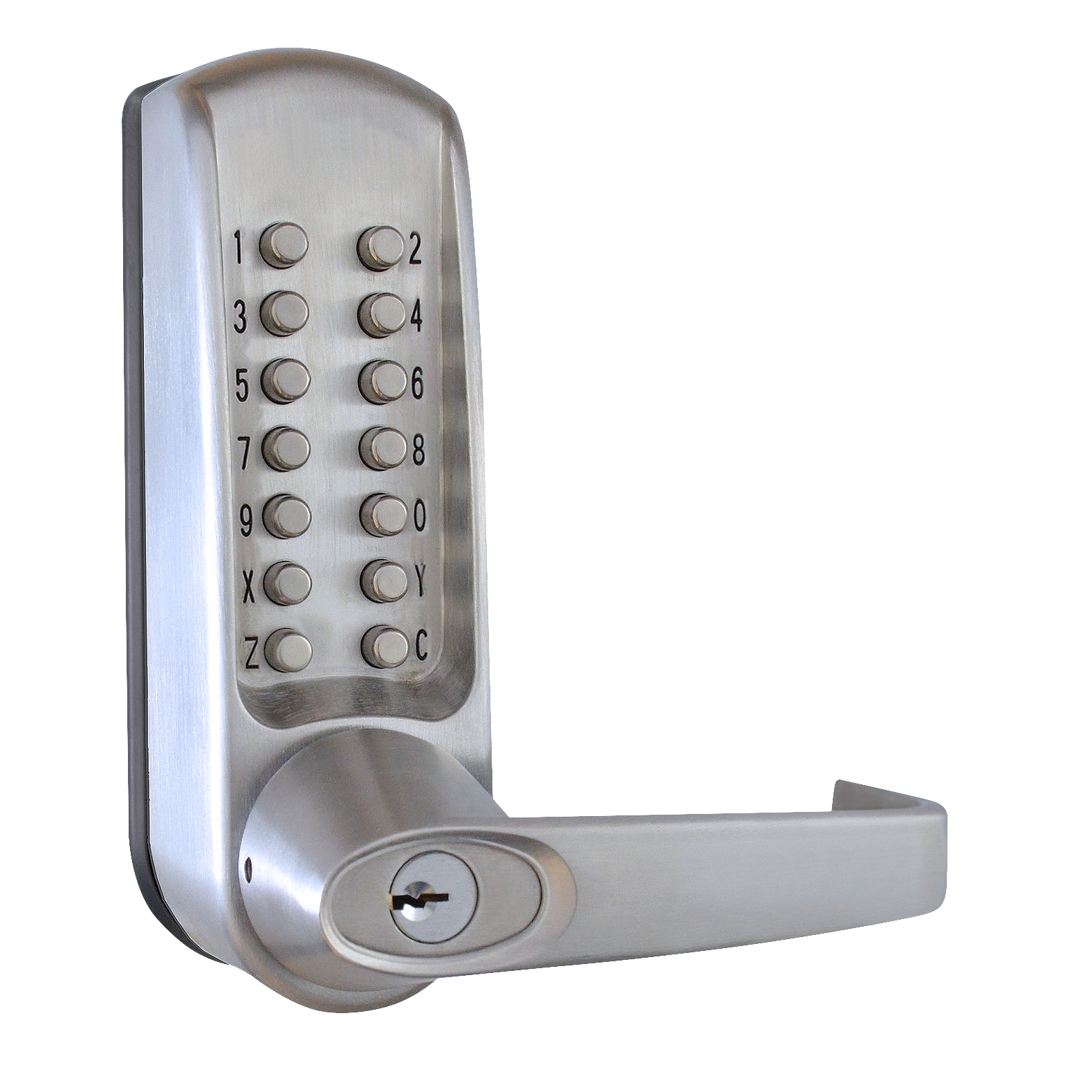 Value Brand CL600 Mechanical Keypad Heavy Duty, Function-Entry, Finish-Brushed Steel