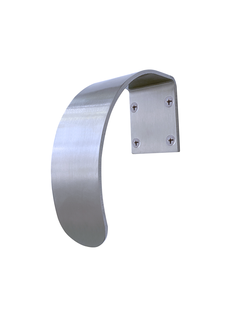 Value Brand DT101926 Hands-Free Arm-Pull, Curve, Microban, Finish-Satin Stainless Steel