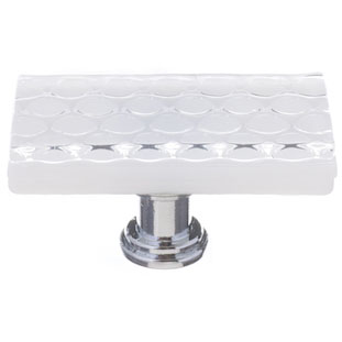 Sietto LK-90 Texture Honeycomb Long Glass Knob