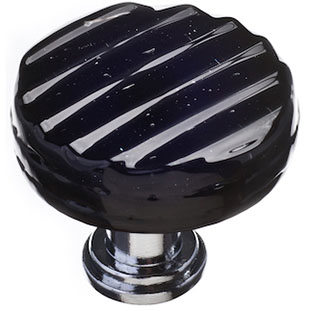 Sietto R-80 Texture Reed Round Glass Knob