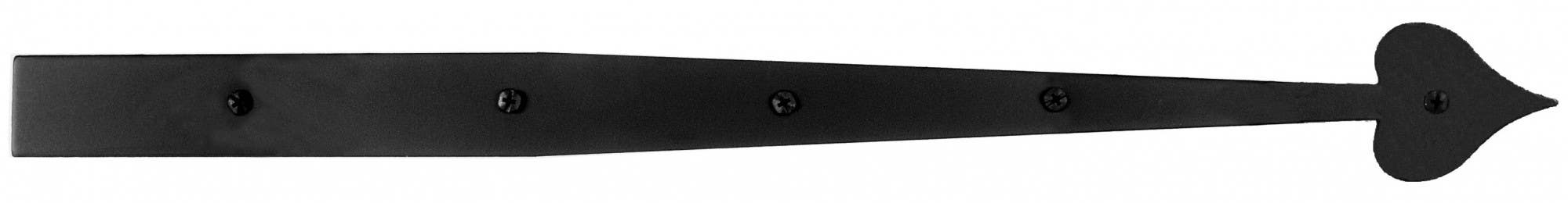 Acorn AHRBP 22-1/4" Decorative Heart Dummy Strap, Smooth Aluminum