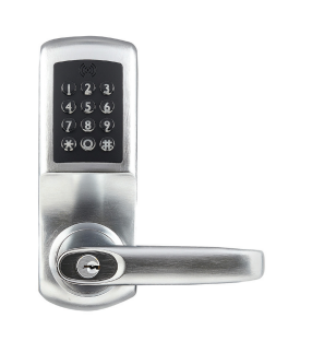 FHI ELS5200 Basic Keycode Operated Electronic Lockset, Finish-Brushed Steel
