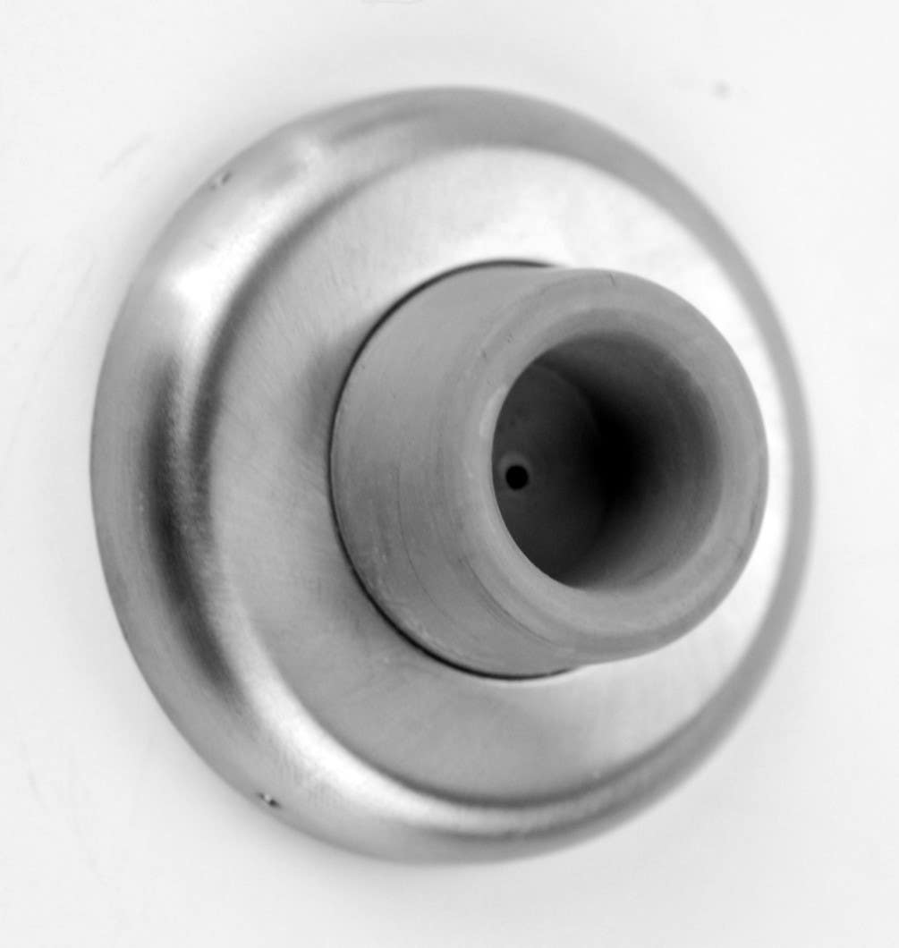 FHI DJ-140 Wrought Wall Bumper, 2 1/2" Diam., Finish-Stainless Steel