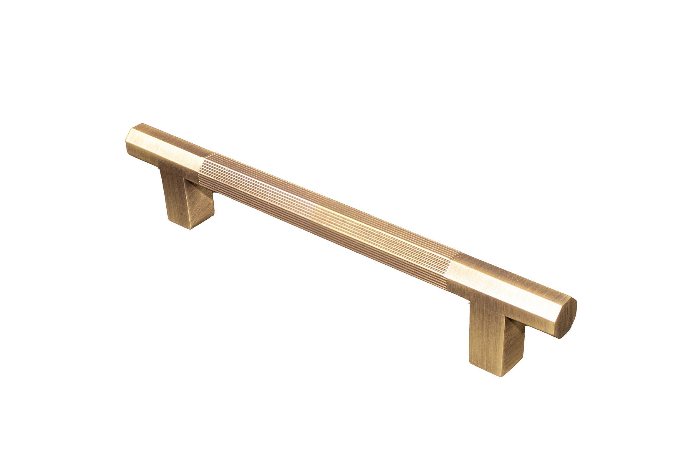 Salo Art Design LON 45 BAB Firenza Brass London T-knob, Finish - Brushed Antique Brass