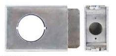 Keedex K-BXSGL234-AL-2 Aluminum Lock Box Single, 2 3/4" Backset, 2 1/8" Hole, 2" Wide