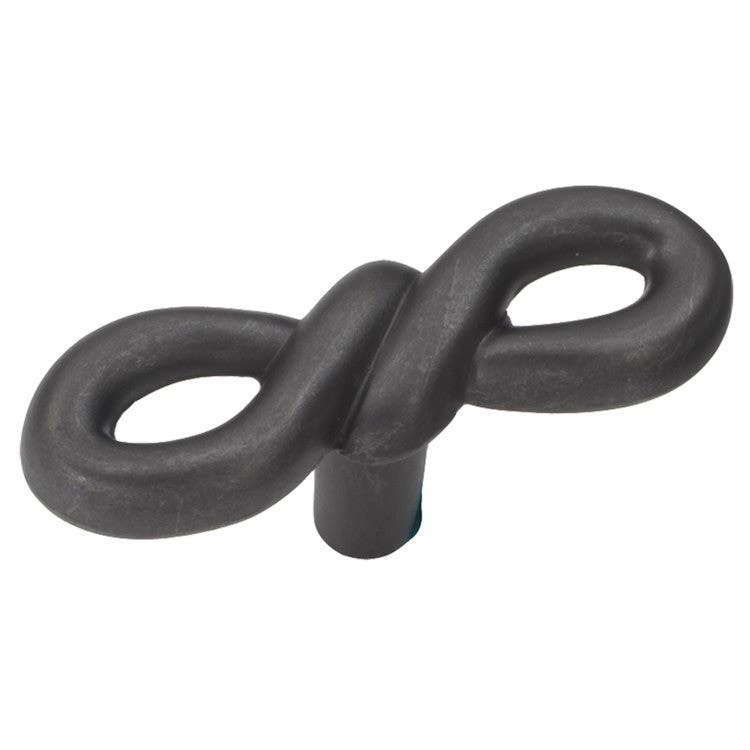 Hickory Hardware P3450-BI French Twist Cabinet Knob, Black Iron (2-1/8 in X 3/4 in)