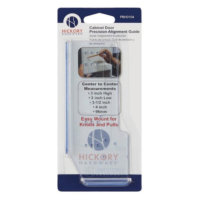Hickory Hardware PBH3104 Mounting Templates Clear Blue, 6" (L) X 3" (W)