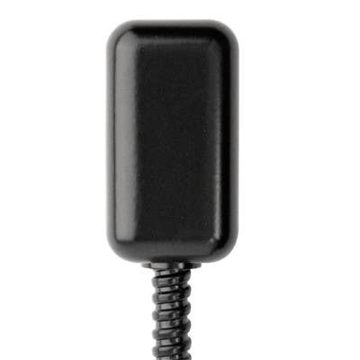 Keedex K-DSBLK Stainless Steel Armored Door Loop 1/4" I.D. Powder Coat Black (18")