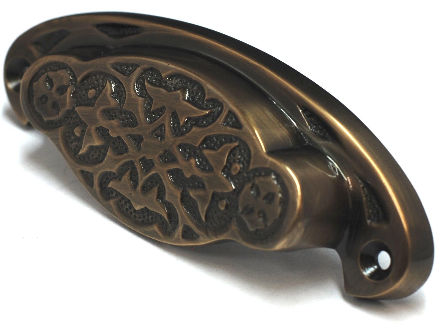 Cal Crystal VB-37 Vintage Brass Collection 3?" Georgian Vine Bin Pull