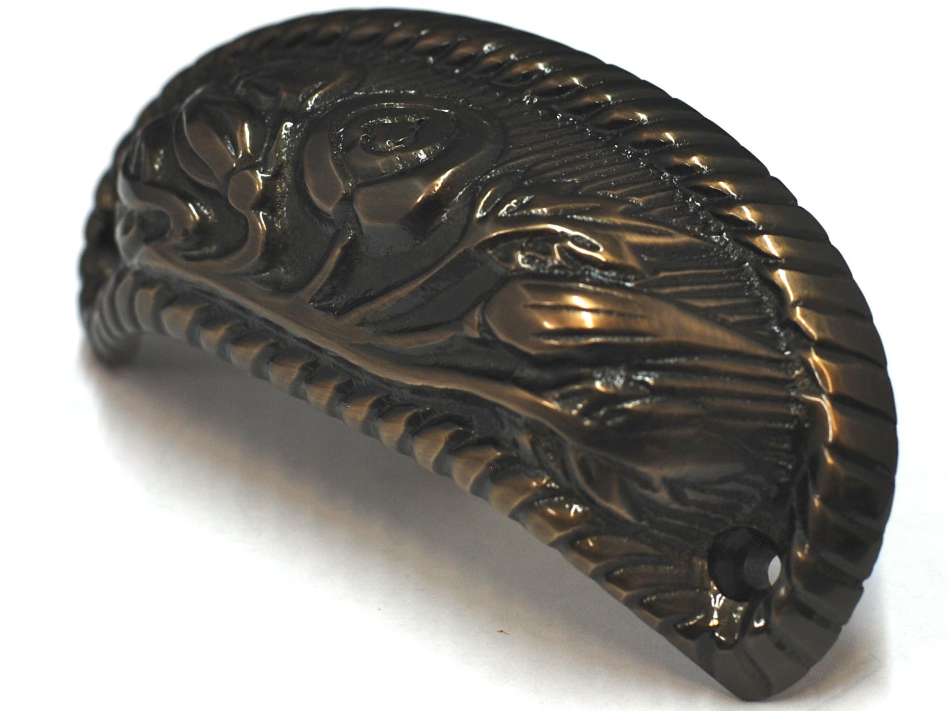 Cal Crystal VB-112 Vintage Brass Collection 3¬" Rose Bin Pull